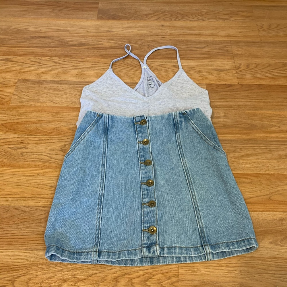 Forever 21 denim mini skirt.